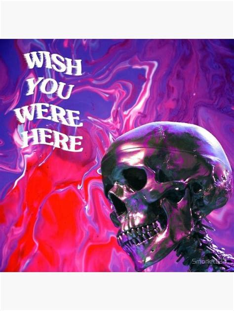 Travis Scott Wish You Were Here Skull Poster by Smonet123 in 2021