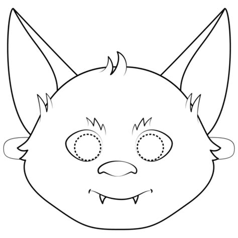 Learn how to make a face mask with one of these 7 free face mask sewing patterns. Bat Mask coloring page | Free Printable Coloring Pages