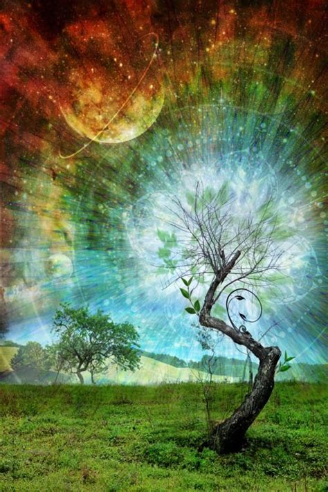 Mystic Moon Tree Of Life Art Spiritual Art Art
