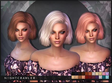 Nightcrawler Sims Nightcrawler Ella Hair Sims 4 Tsr S