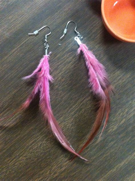 How To Make Simple Feather Earrings Feather Earrings Feather Jewelry Feather Crafts