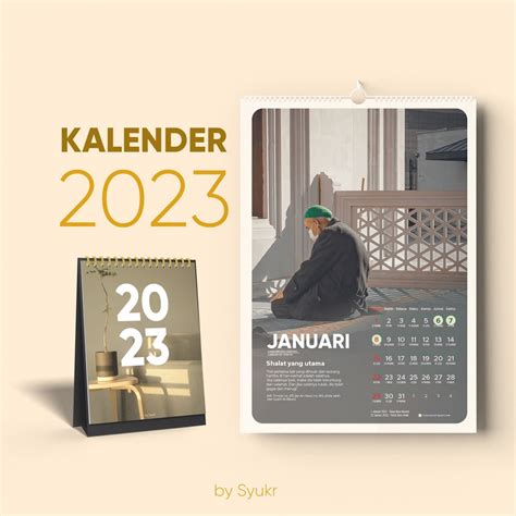 Jual 2023 Kalender Puasa Kalender Dinding Spiral Masehi Hijriyah