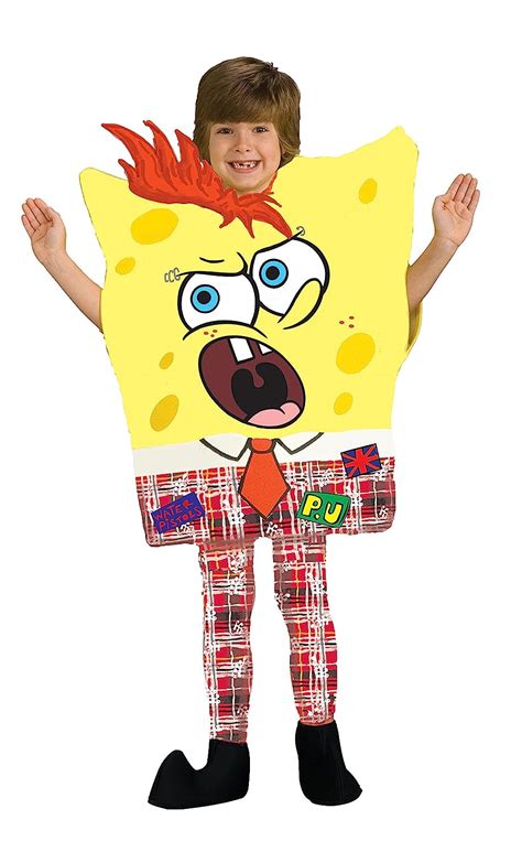 Buy Rubies Spongebob Squarepants Punk Spongebob Costume Child Large