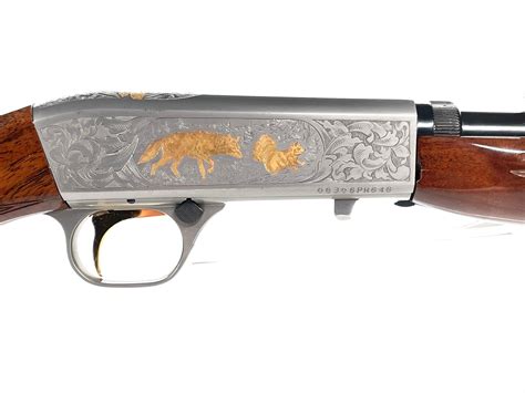 Lot Browning Sa 22 Grade Vi Engraved 24k Gold Accent 22lr Takedown Rifle