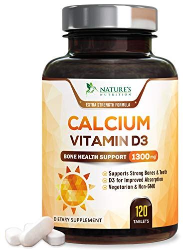 Calcium Supplement With Vitamin D3 High Potency Calcium Carbonate