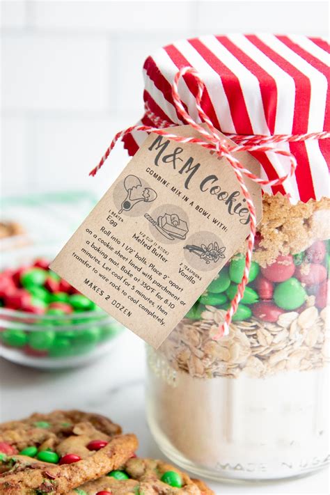 Mandm Cookie Mix In A Jar—easy Christmas Food T Recipe Cookie Mix
