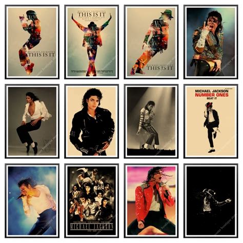 Michael Jackson Poster Wall Decormusic Posterpop Postermusic Decor