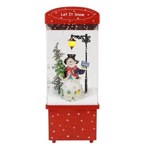 Northlight 1625 In Lighted Musical Let It Snow Snowman Christmas Snow