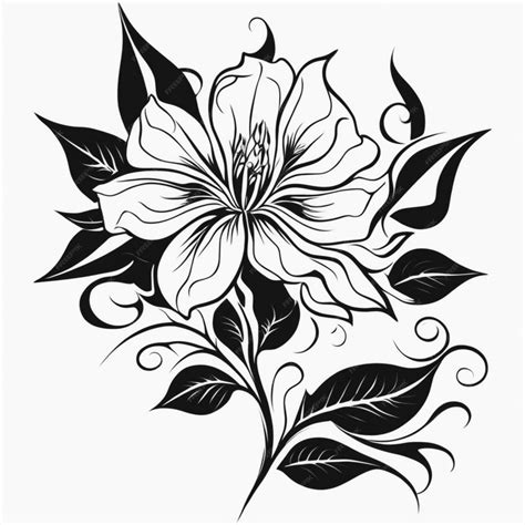 Premium Photo | Flower Tribal Tattoo