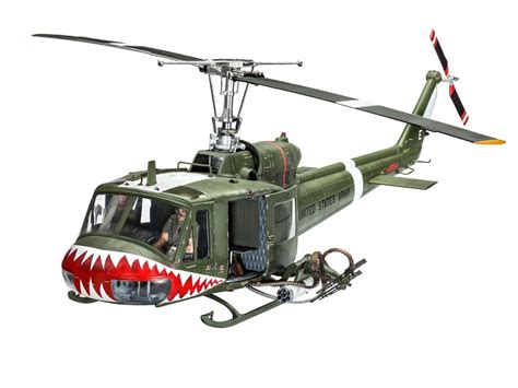 Bell Uh 1 Huey 124 Revell Us Airforce Helicopter Gunship Vietnam