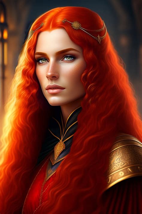 ai generated redhead woman warrior free image on pixabay