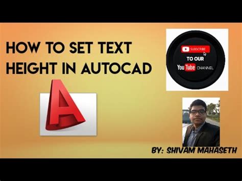 Almost all cad software are built with commands that make it easy to apply a consistent dimension appearance. How to set Text height based on Scale in autocad - YouTube