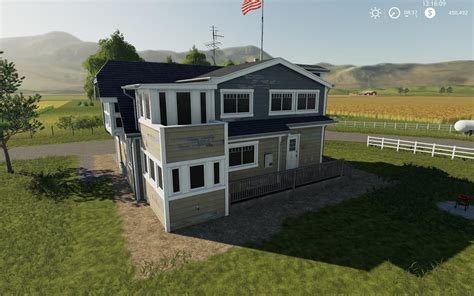 Farm House Placeable Residential House 8 V10 Fs19 Farming Simulator 19 Mod Fs19 Mod