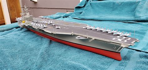 USS Nimitz CVN68 1975 Aircraft Carrier Plastic Model Military Ship