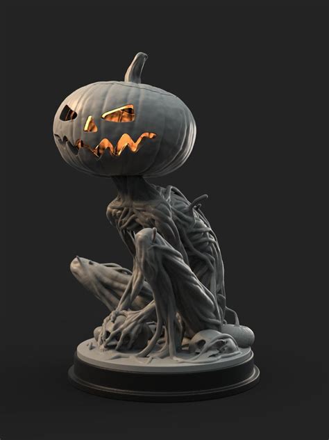 Download The Files For The 3d Printed Pumpkin Monster By Pontus 3d