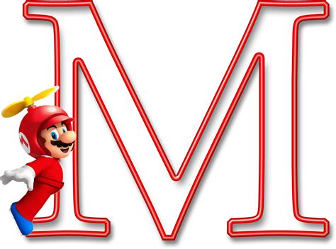 Abecedario Formado Con Personajes De Super Mario Bros Oh My Alfabetos