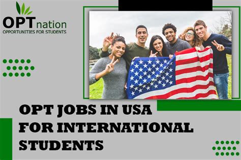 Opt Jobs In Usa For International Students