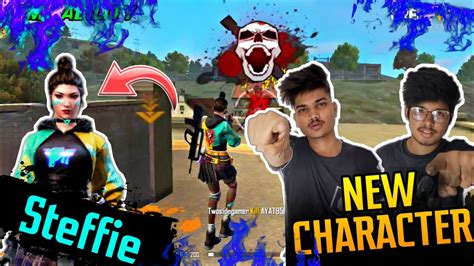 Garena free fire has more than 450 million registered users which makes it one of the most popular mobile battle royale games. PLAYING WITH NEW CHARACTER STEFFIE || BEST ABILITY ...