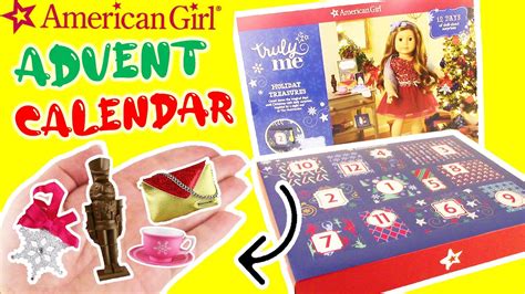American Girl Advent Calendar Unboxing 12 Days Of Christmas Doll Sized