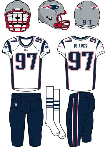 Some logos are clickable and available in large sizes. New England Patriots Road Uniform - National Football ...