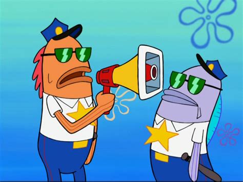 Spongebuddy Mania Spongebob Characters Sanitation Police