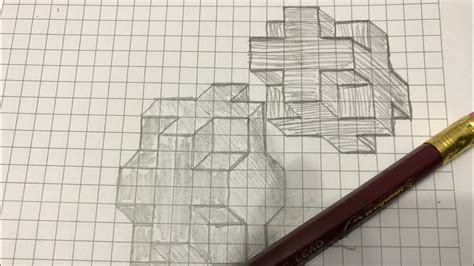Https://techalive.net/draw/how To Draw A 3d Cross On Graph Paper