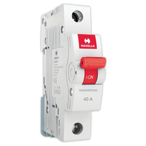 Buy Havells Mcb Isolator With Switching Device Single Pole 40a