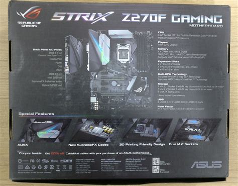 Asus Rog Strix Z270f Gaming Motherboard Review Illgaming