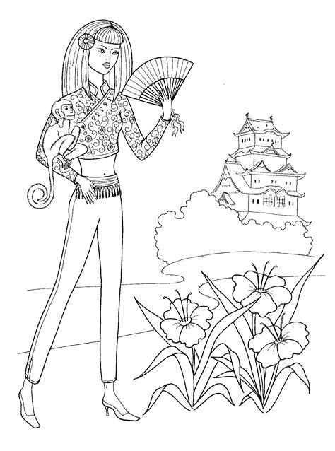 Sneakers and stars coloring page. Free Printable Fashion Coloring Pages For Adults ...