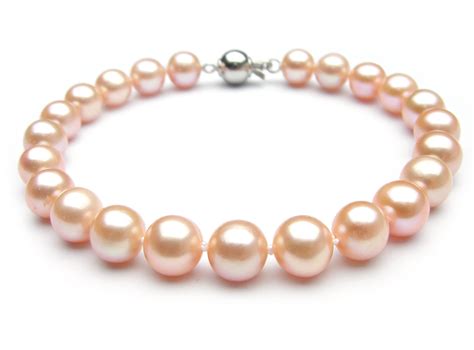 Pink Freshwater Pearl Bracelet 7 5 8 5mm AA Pearl Bracelets Pearl