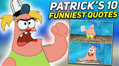 Spongebob 10 Of Patricks Funniest Quotes Youtube