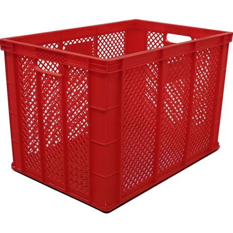 Plastic Crate 400x600x400mm Fully Perforated Meridian Group