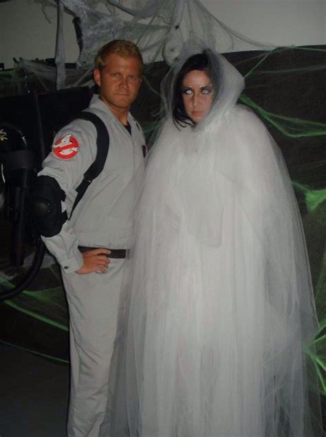 Ghost And Ghostbuster Couples Halloween Costumes Halloween Costumes For Couples Halloween