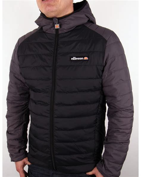 Ellesse Lombardy Puffer Jacket Black/grey,padded,coat
