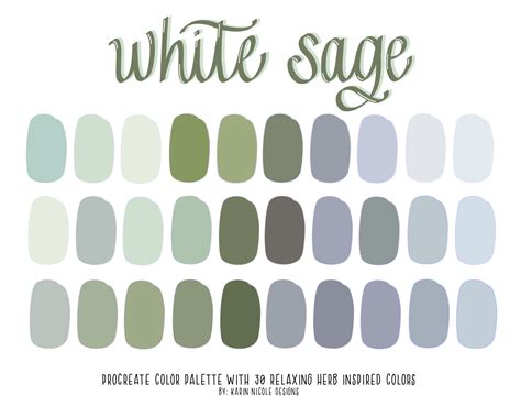 Sage Green Paint Color Palette Ph