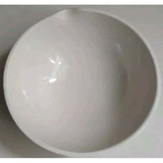 ALAT LAB Cawan Porselen 125 ml Evaporating Dish Porcelain Cawan Penguap