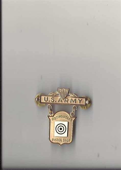 Us Army Distinguished Pistol Shot Badge Etsy