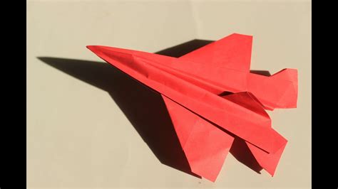 How To Make A Cool Paper Plane Origami Instruction Falcon 7x Youtube