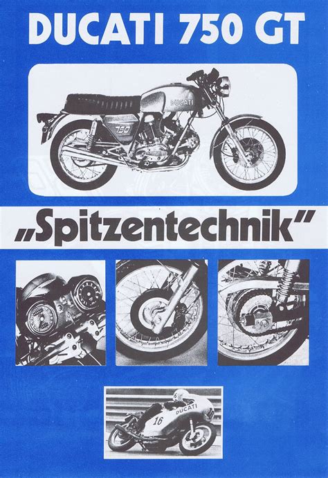 1971ducati 750gt Brochuregermany01 Ducati 750 Ducati Motor