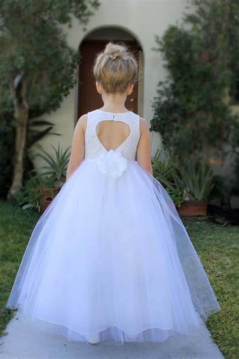 Lace Flower Girls Dresses 2022 Scoop Ball Gown Princess Little Girls