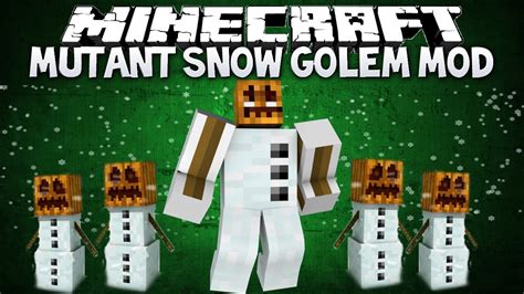 Minecraft Mutant Snow Golem Mod 146 Mod Showcase Youtube