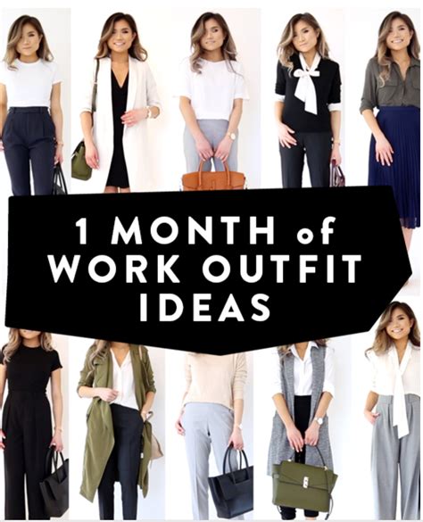 30 Days Of Work Outfit Ideas 1 Month Of Work Outfits Officeattire