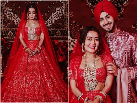 Singer Neha Kakkar Looked Drop Dead Gorgeous In Her Wedding Outfits Fashion Blogs Fashion