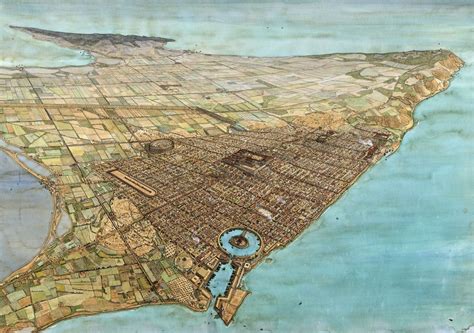 Bird S Eye View Of Ancient Carthage Ancient Carthage Roman City Ancient