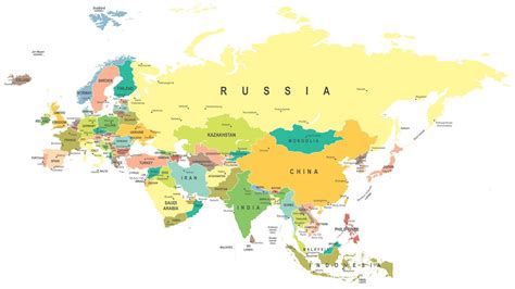 Europe And Asia Map World Image