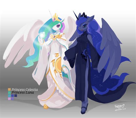 Princess Celestia And Princess Luna By Tysontan On Deviantart