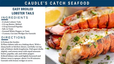 Easy Broiled Lobster Tails Caudles Catch Seafood
