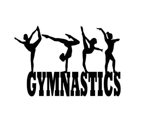 Gymnast Silhouettes Gymnast Svg Gymnastics Clipart Design - Etsy