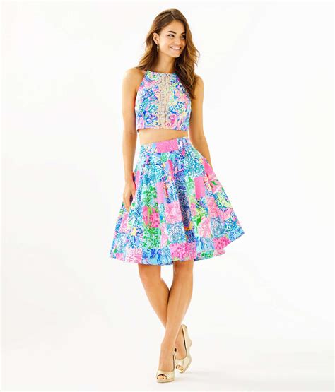 Lilly Pulitzer Navia Skirt Set In Blue Lyst