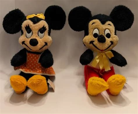 Vintage Walt Disney World Mickey And Minnie Mouse Plush California